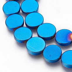 Electroplated Non-magnetic Synthetic Hematite Beads Strands&nbsp;G-P392-S05