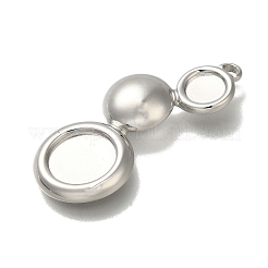 304 Stainless Steel Cabochon Settings for Enamel&nbsp;STAS-U031-04P