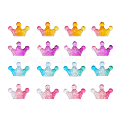 40Pcs 4 Colors Transparent Resin Cabochons&nbsp;RESI-CJ0001-151