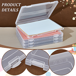 A4 Rectangle Plastic File Storage Boxes&nbsp;CON-WH0110-73