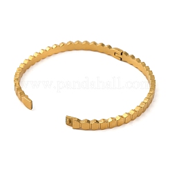 Ion Plating(IP) 304 Stainless Steel Hinged Bangles for Women&nbsp;BJEW-D048-11G