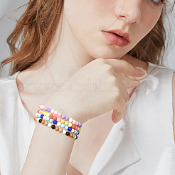 1200Pcs 4 Colors Opaque Acrylic Beads&nbsp;SACR-PA0001-08