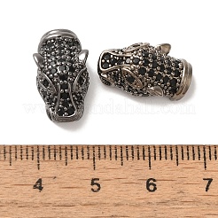 Rack Plating Brass Micro Pave Cubic Zirconia Beads&nbsp;KK-L220-050AB