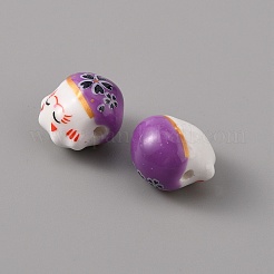 Handmade Porcelain Beads&nbsp;PORC-WH0016-02H