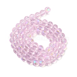 Electroplate Glass Beads Strands&nbsp;EGLA-Q129-02A-AB02
