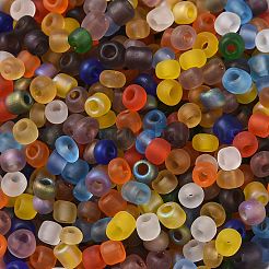 Frosted Colours 6/0 Glass Seed Beads&nbsp;SEED-A030-02A