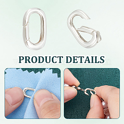 2Pcs Oval Spring Gate Rings&nbsp;FIND-UN0003-34B