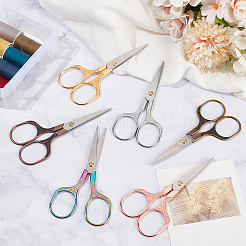 6Pcs 6 Colors Stainless Steel Embroidery Scissors&nbsp;AJEW-CY0003-16