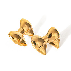 304 Stainless Steel Bowknot Stud Earrings&nbsp;PD6708