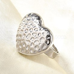 304 Stainless Steel Adjustable Finger Ring&nbsp;RJEW-H244-05P