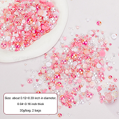 Opaque & Transparent Resin Cabochons&nbsp;RESI-WH0034-08A