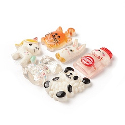 Opaque & Transparent Resin Cabochons&nbsp;RESI-XCP0001-85