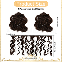 PP Hair Doll Wig Hair&nbsp;DIY-WH0349-395A-01