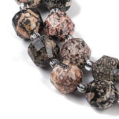 Natural Snowflake Obsidian Beads Strands&nbsp;G-O201B-133G