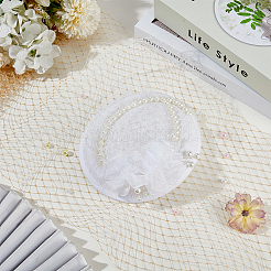 Polyester Birdcage Bridal Veil Netting&nbsp;AJEW-WH0471-102B
