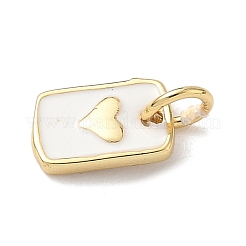 Brass Enamel Charms&nbsp;KK-B155-15G-02