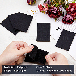 6Pcs Rectangle Polyester Blank Hook & Loop Tapes&nbsp;DIY-FH0008-04A