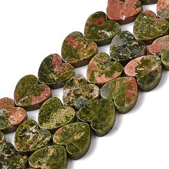 Natural Unakite Beads Strands&nbsp;G-M403-A23-03