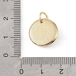 Brass Micro Pave Cubic Zirconia Pendants&nbsp;KK-H274-02G