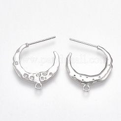 Brass Stud Earring Findings&nbsp;X-KK-T038-223P