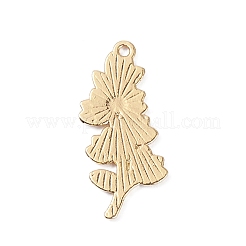 Light Gold Plated Alloy Enamel Pendants&nbsp;ENAM-D065-01KCG-05
