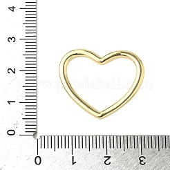 Brass Heart Linking Rings&nbsp;KK-K293-54G