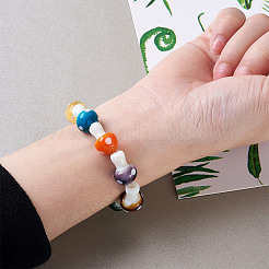DIY Children's Day Stretch Bracelets Making Kits&nbsp;DIY-KS0001-13