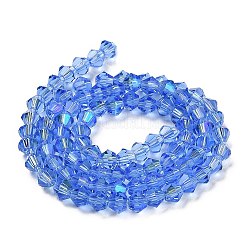 Transparent Electroplate Glass Beads Strands&nbsp;GLAA-F029-2mm-D07