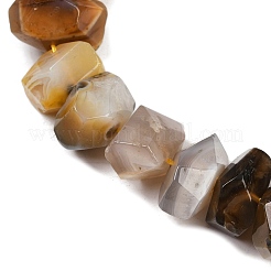 Natural Yellow Botswana Agate Beads Strands&nbsp;G-F796-D01-01