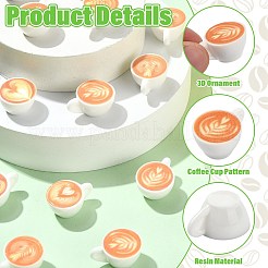 50Pcs 5 Styles Opaque Resin Pendants&nbsp;RESI-CJ0005-23