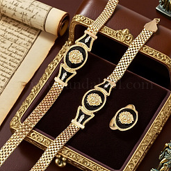 Zinc Alloy Enamel Pendant Necklaces & Bracelets & Rings Sets&nbsp;FS-WG03226-01