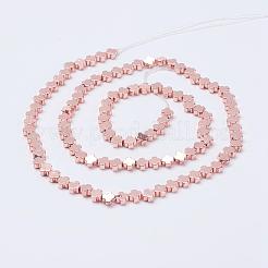 Electroplate Non-Magnetic Synthetic Hematite Beads Strands&nbsp;G-F510-30B