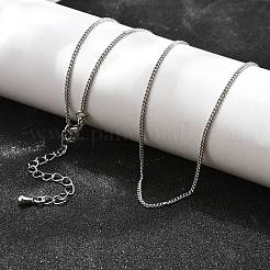 Long-Lasting Plated Brass Curb Chain Necklaces&nbsp;NJEW-K112-07P-NF