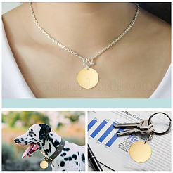 50Pcs Brass Stamping Blank Tag Pendants&nbsp;KK-WR0001-21