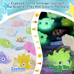Luminous Fish Resin Ornament&nbsp;AJEW-TAC0045-006