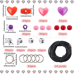 DIY Mother's Day Themed Acrylic & Resin Beads Kaychain Making Kits&nbsp;DIY-SP0002-65