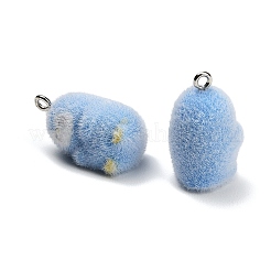 Flocking Opaque Resin Pendants&nbsp;CRES-B039-04