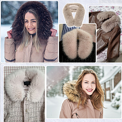 1Pc Artificial Fox Wool Collar for Women&nbsp;DIY-PH0035-54B