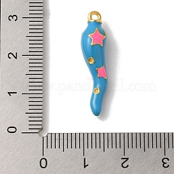 Rack Plating Brass Enamel Pendants&nbsp;KK-A229-29G-05