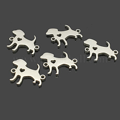 304 Stainless Steel Puppy Links connectors&nbsp;STAS-CJ0001-15
