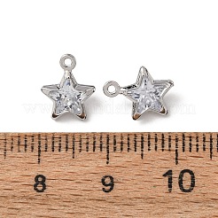 Brass Glass Pendants&nbsp;KK-C253-04P