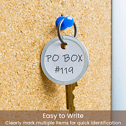 Aluminum & Paper Hanging Price Tags with Rings&nbsp;DIY-SP0007-89A