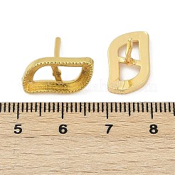 Brass Stud Earring Findings&nbsp;KK-F891-06G