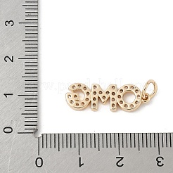 Brass Micro Pave Cubic Zirconia Pendants&nbsp;LS-KK-Z107-15G-01