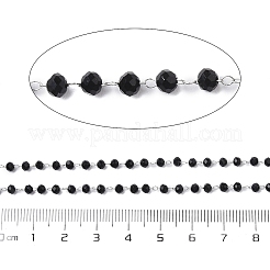 Oval Glass Beaded Chains&nbsp;CHS-A015-07P