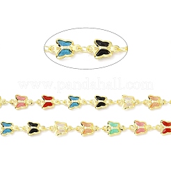 Handmade Eco-friendly Brass Butterfly Link Chain&nbsp;CHC-E023-11G