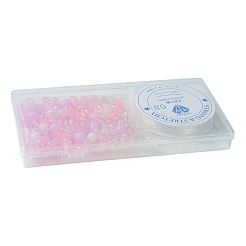 DIY Round Acrylic Beads Bracelets Making Kits&nbsp;DIY-FS0007-02B