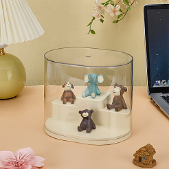 2-Tier ABS Plastic with PET Minifigures Display Cases&nbsp;CON-WH0095-145
