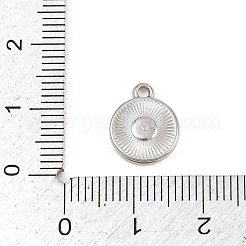 Hammered 304 Stainless Steel Pendants&nbsp;LS-STAS-L313-11P