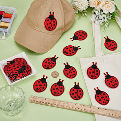 24Pcs Polyester Embroider Thread Iron on/Sew On Patches&nbsp;PATC-FG0003-26